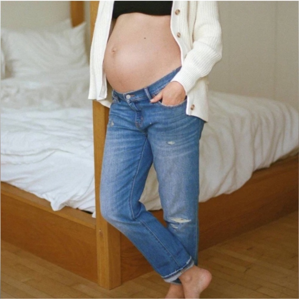 Hatch boyfriend maternity jeans size 30 EUC